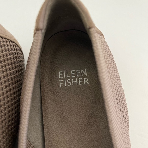 Eileen Fisher Seam Stretch Knit Ballet Flat Tan Size 7.5 - Picture 8 of 9